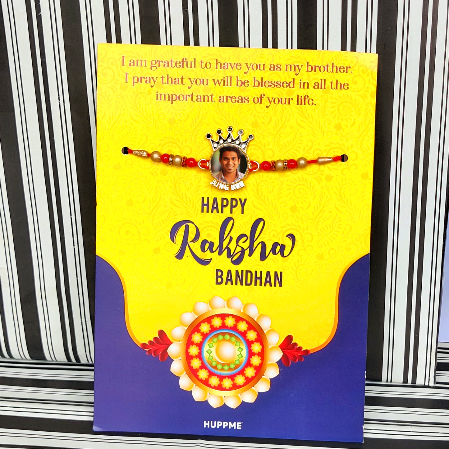 Rakhi Gift Hamper for Brother with Photo Rakhi