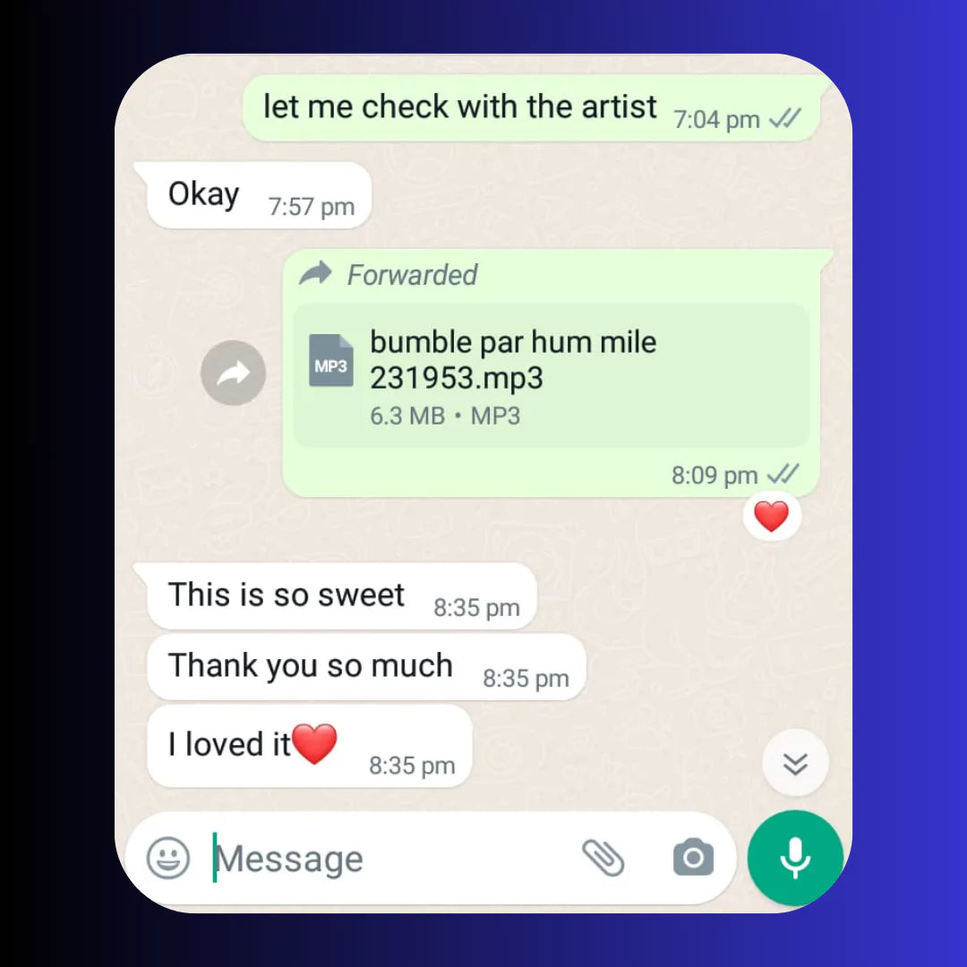 Custom Song Gift