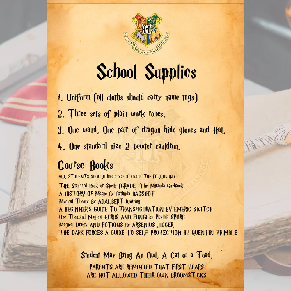 Hogwarts Acceptance Letter | Best Gift for Potter Heads