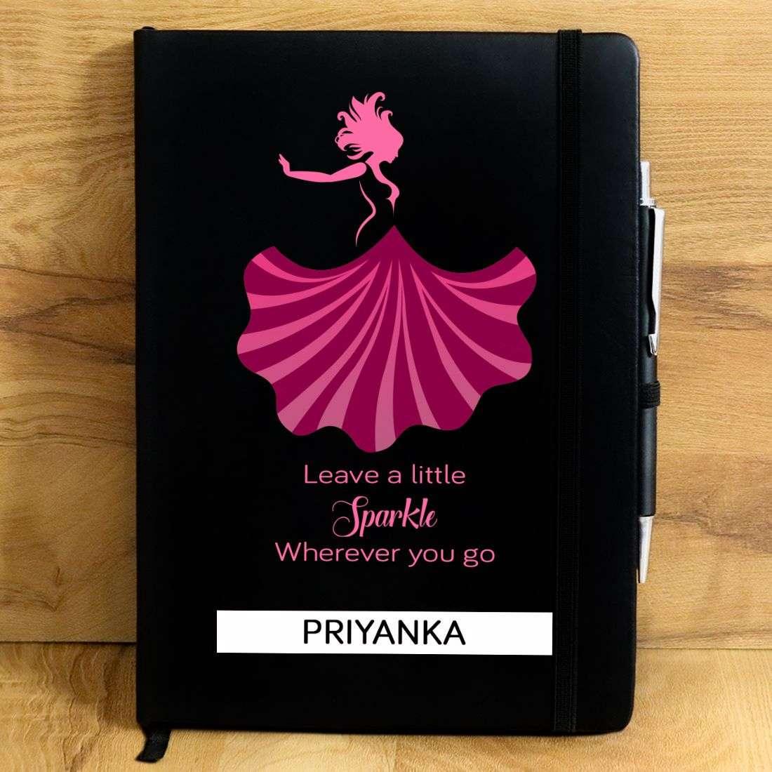 Little Sparkle Wherever You Go Personalized Diary - Happy Jugnu