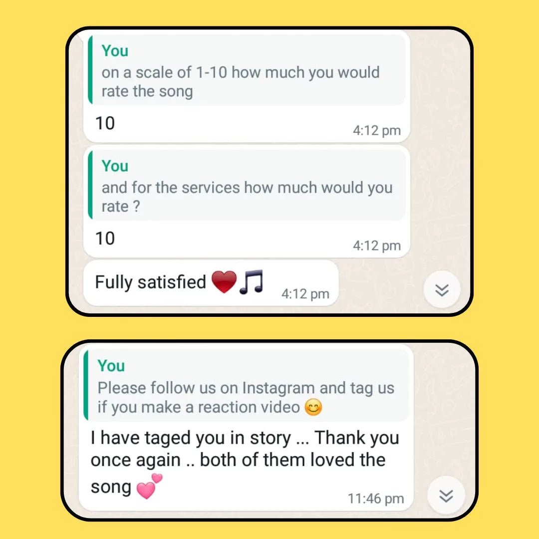 Custom Song Gift - Happy Jugnu