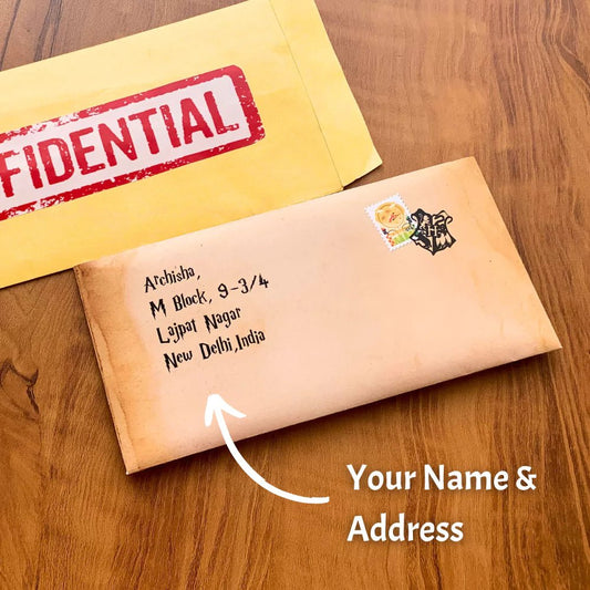 Custom Hogwarts letter gift set for kids and adults