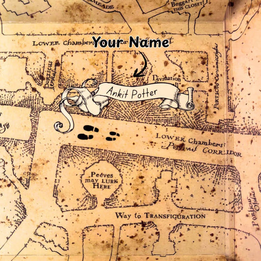 Marauders Map With your name | For Potter Heads - Happy Jugnu