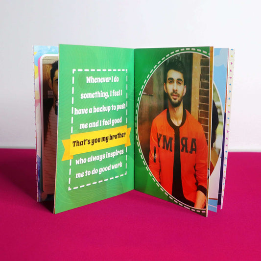 Personalized Best Brother Photo Book - Happy Jugnu