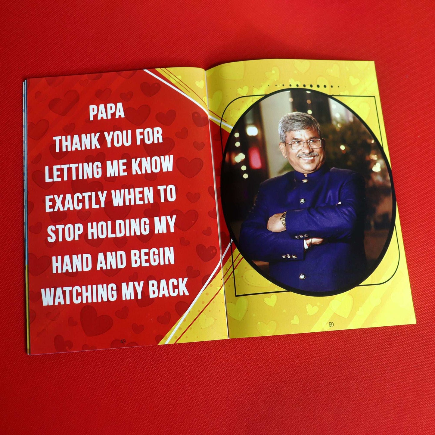 Personalized Memories Photo Book For Father - Happy Jugnu
