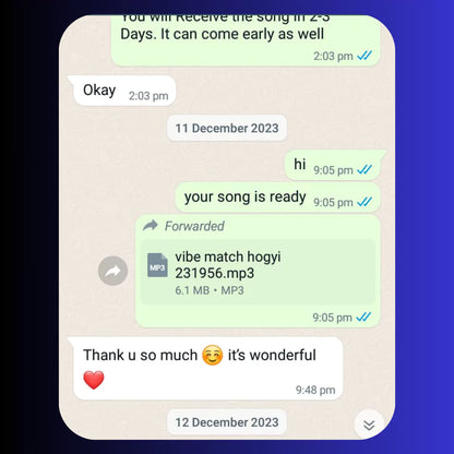 Custom Song Gift