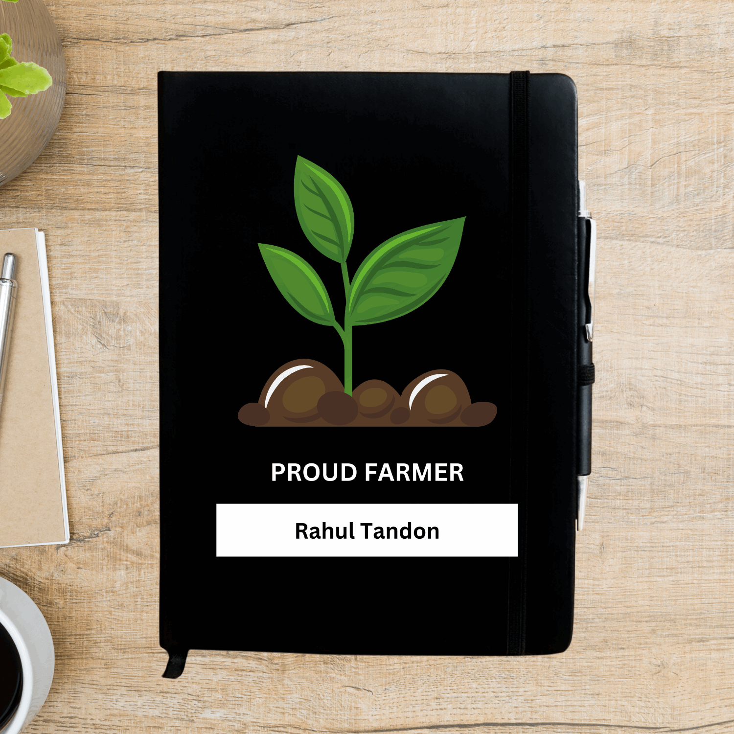 Seedling of farmer Personalized Diary - Happy Jugnu