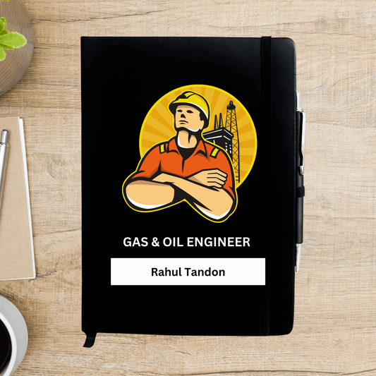 Gas and Oil Engineer Personalized Diary - Happy Jugnu