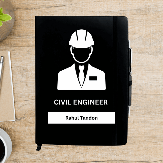 Civil Engineer Icon Personalized Diary - Happy Jugnu