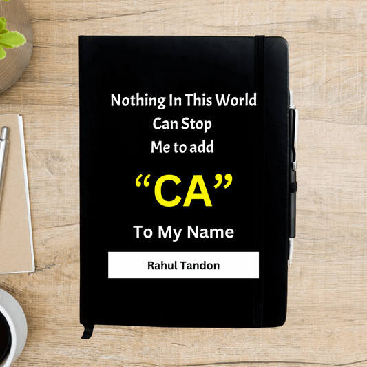 CA Student Motivational Personalized Diary - Happy Jugnu