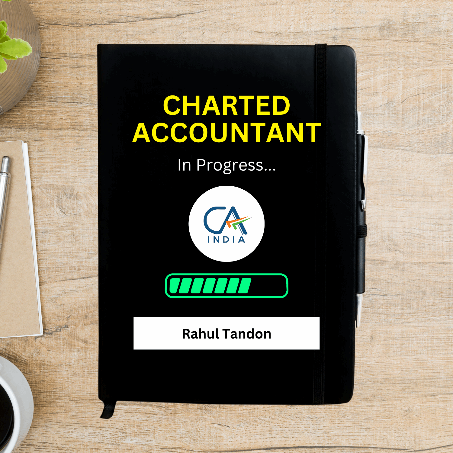 CA Student Personalized Diary - Happy Jugnu