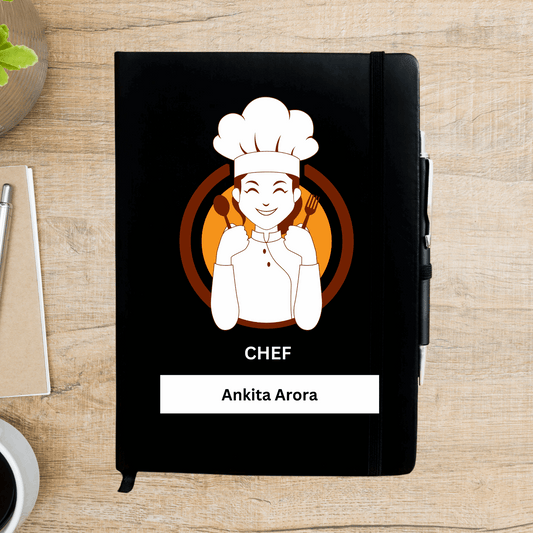 Happy Female Chef Personalized Diary - Happy Jugnu