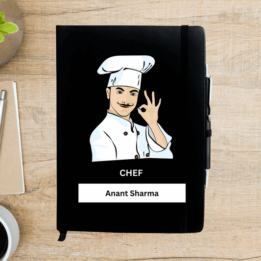 Male Chef Personalized Diary - Happy Jugnu