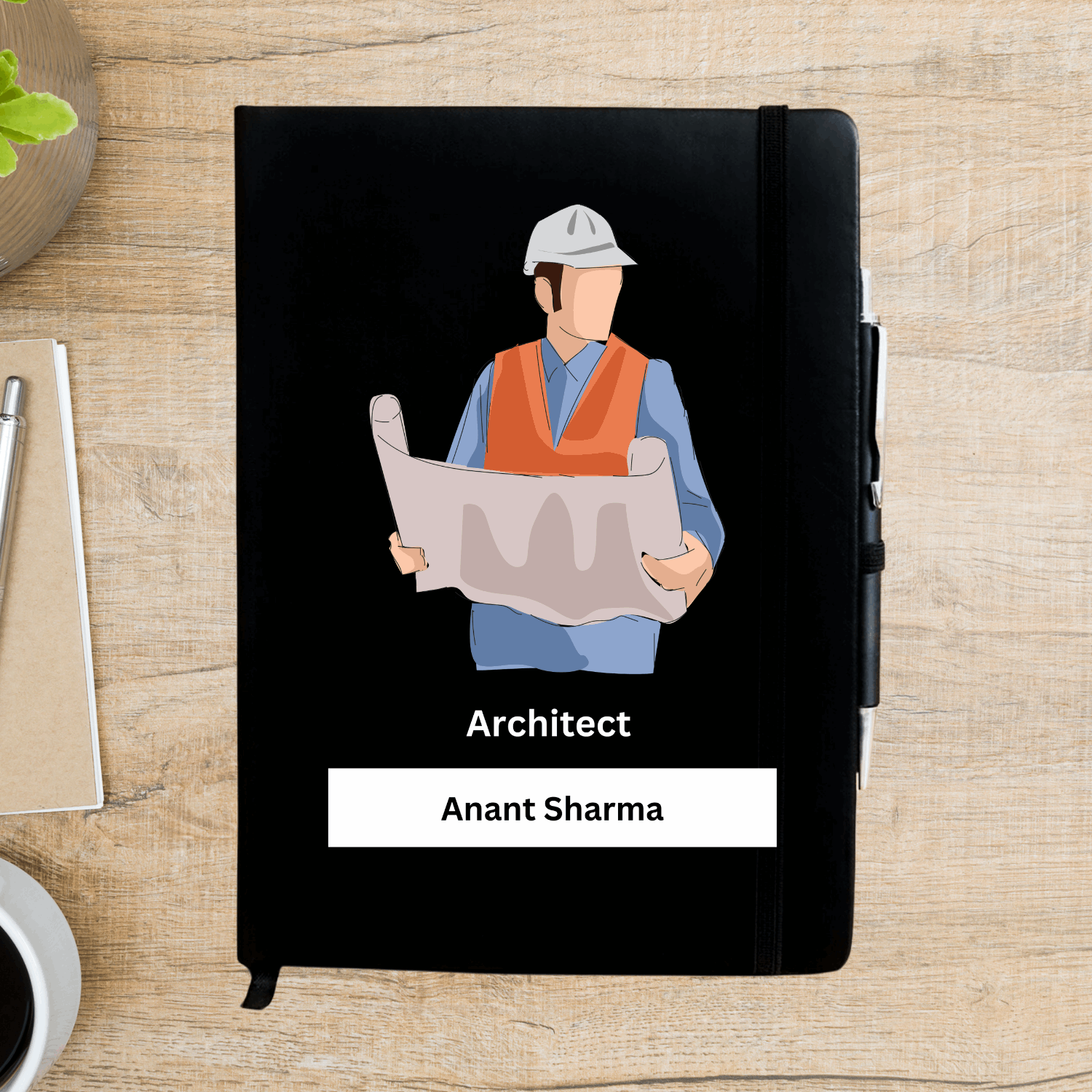 Architech at work Personalized Diary - Happy Jugnu