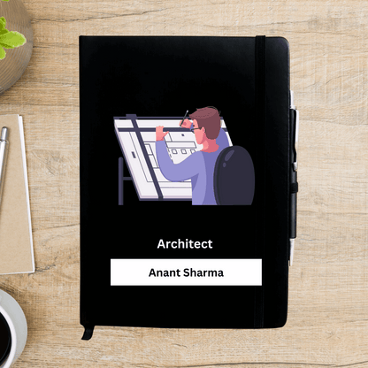 Architech Drawing Personalized Diary - Happy Jugnu