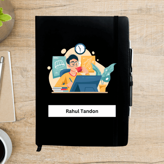 Designer Caricature Personalized Diary - Happy Jugnu