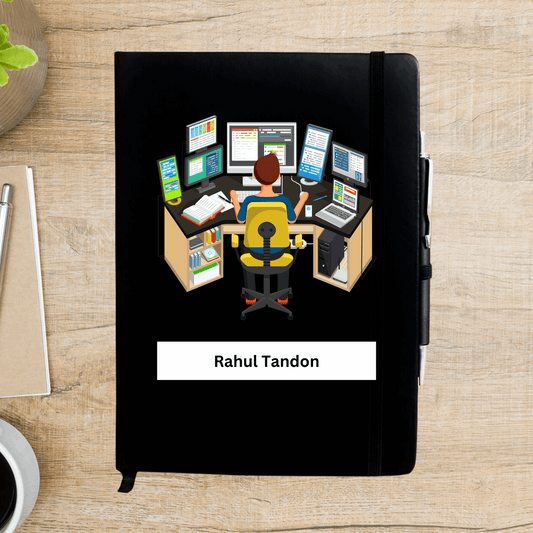 Coder Caricature Personalized Diary - Happy Jugnu