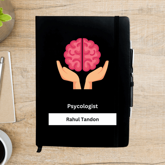 Psycologist with brain Personalized Diary - Happy Jugnu