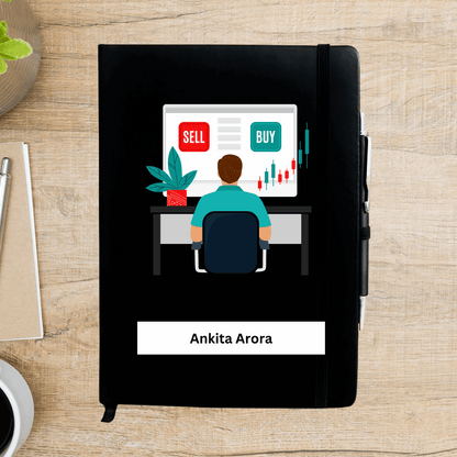 Stock Trader Personalized Diary - Happy Jugnu