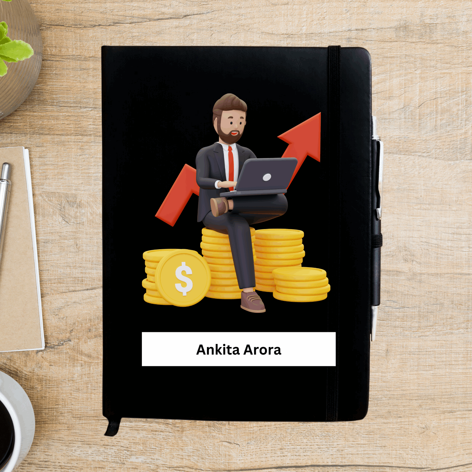 Millionare Investor Personalized Diary - Happy Jugnu