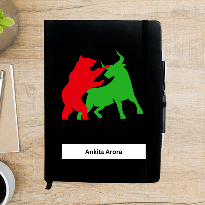 Bull Vs Bear Personalized Diary - Happy Jugnu