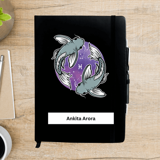 Pisces Zodiac Personalized Diary - Happy Jugnu