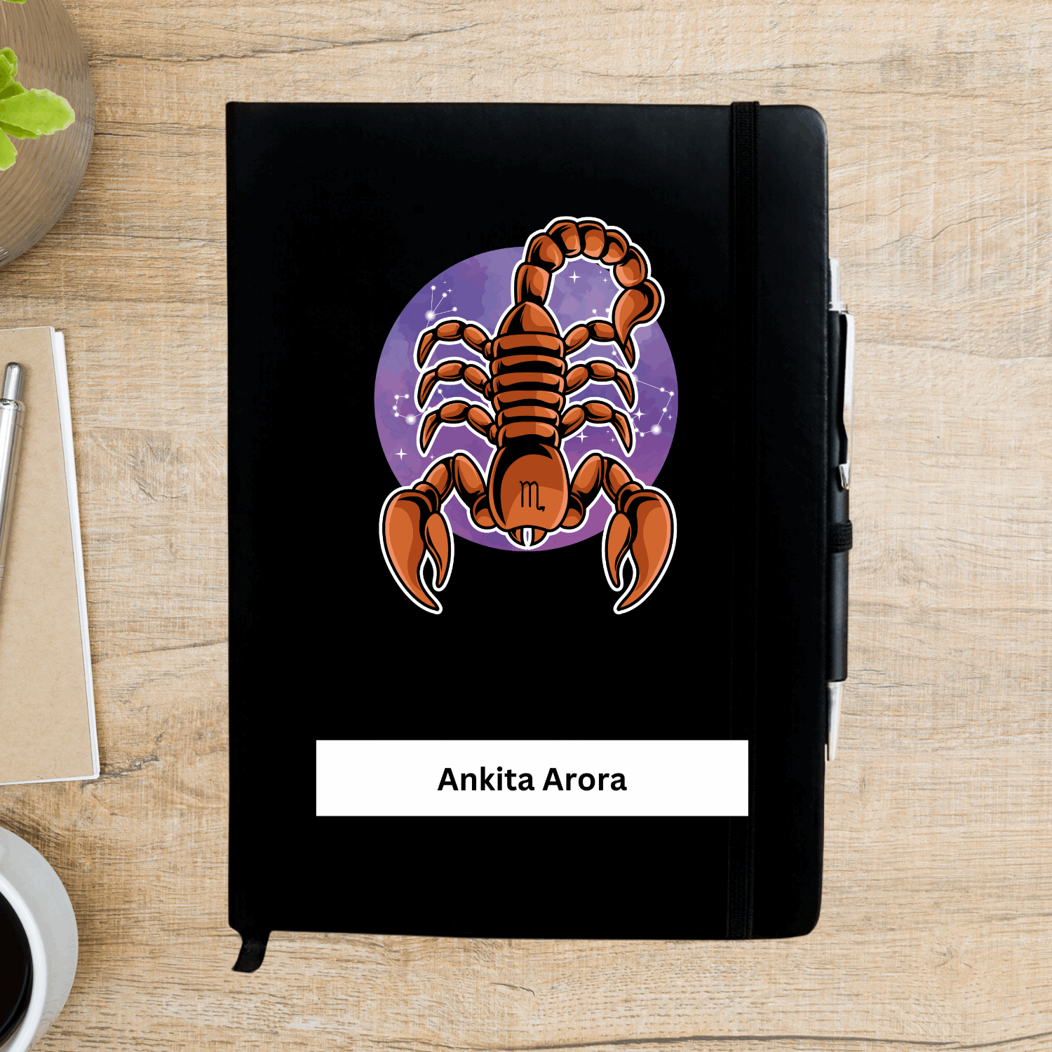 Scorpio Zodiac Personalized Diary - Happy Jugnu