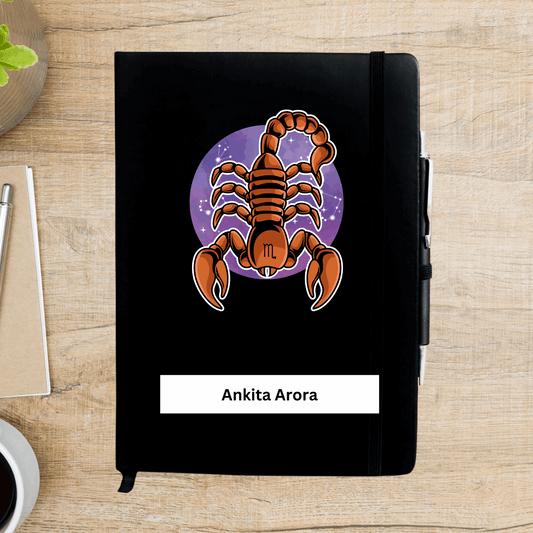 Scorpio Zodiac Personalized Diary - Happy Jugnu