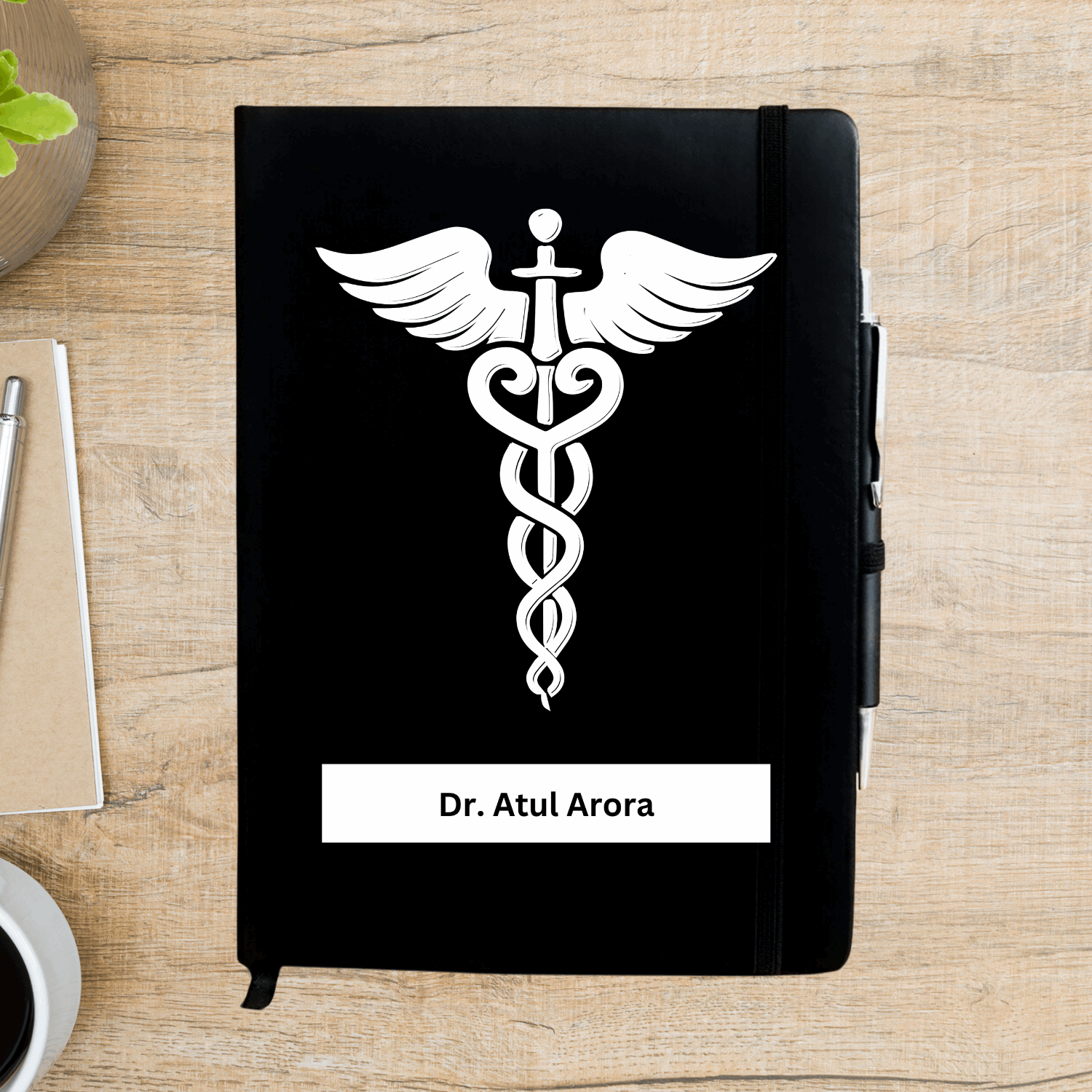 Doctor Caduceus Personalized Diary - Happy Jugnu