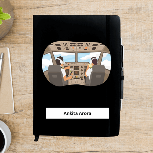 Pilot at work Personalized Diary - Happy Jugnu