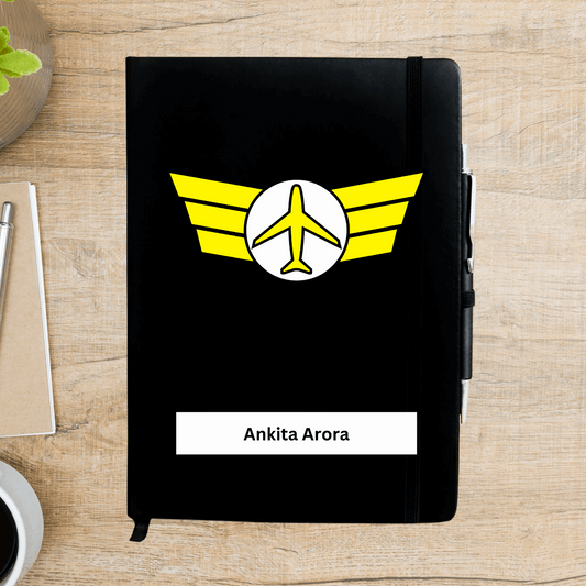 Pilot Badge Personalized Diary - Happy Jugnu