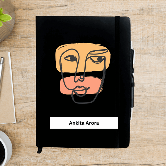 Abstract Face Art Personalized  Diary