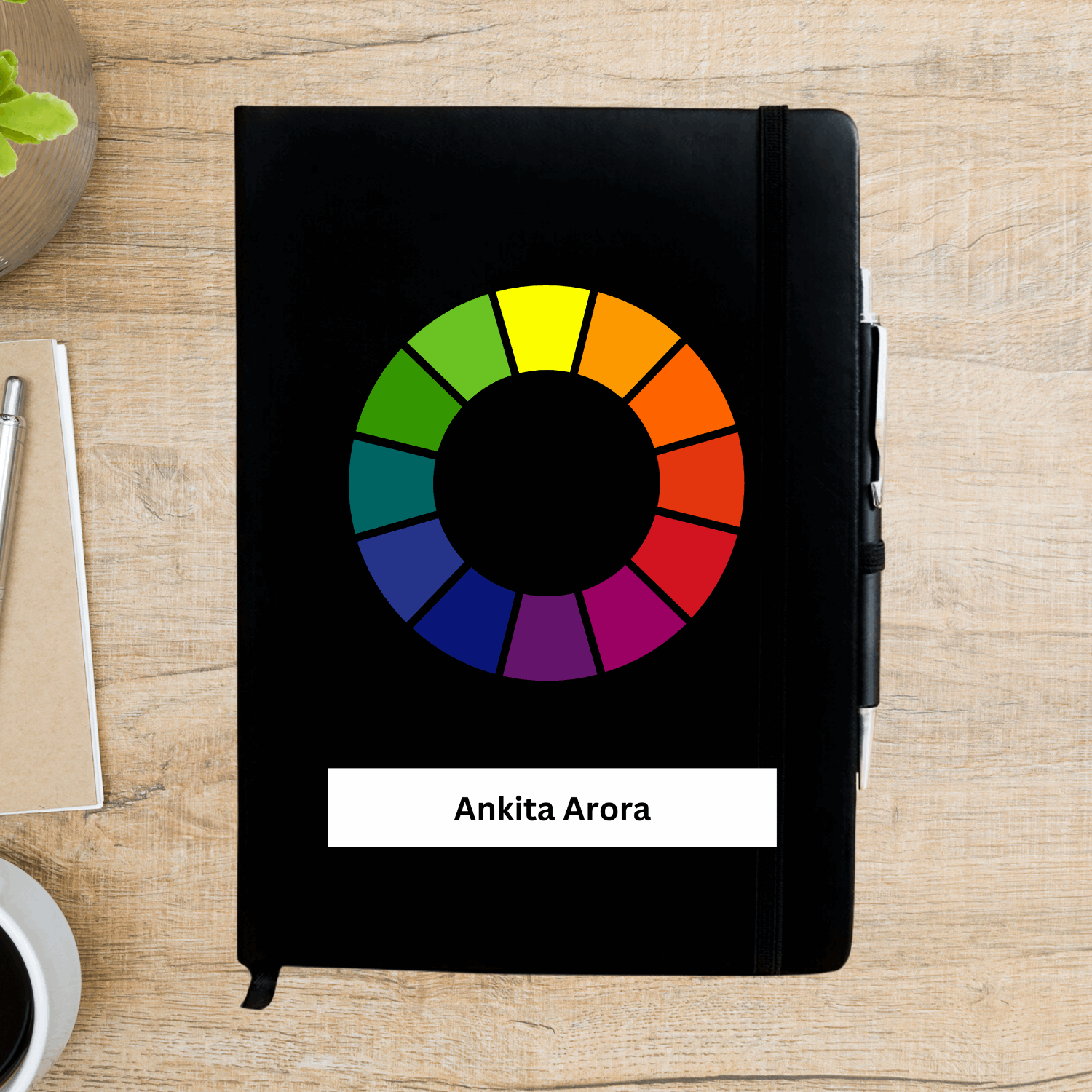 Color Wheel Personalized Diary - Happy Jugnu