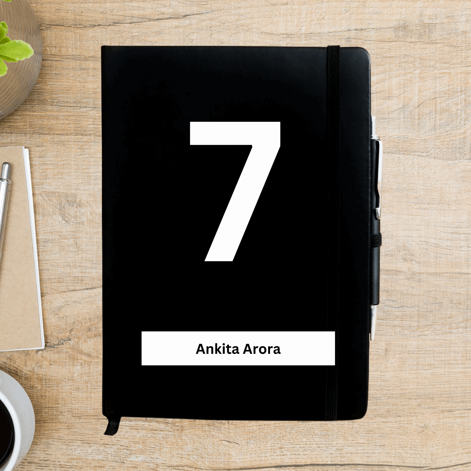 7 Number - Mulank 7 Personalized Diary - Happy Jugnu