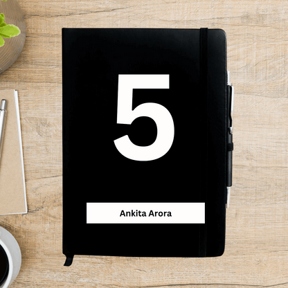 5 Number - Mulank 5 Personalized Diary - Happy Jugnu