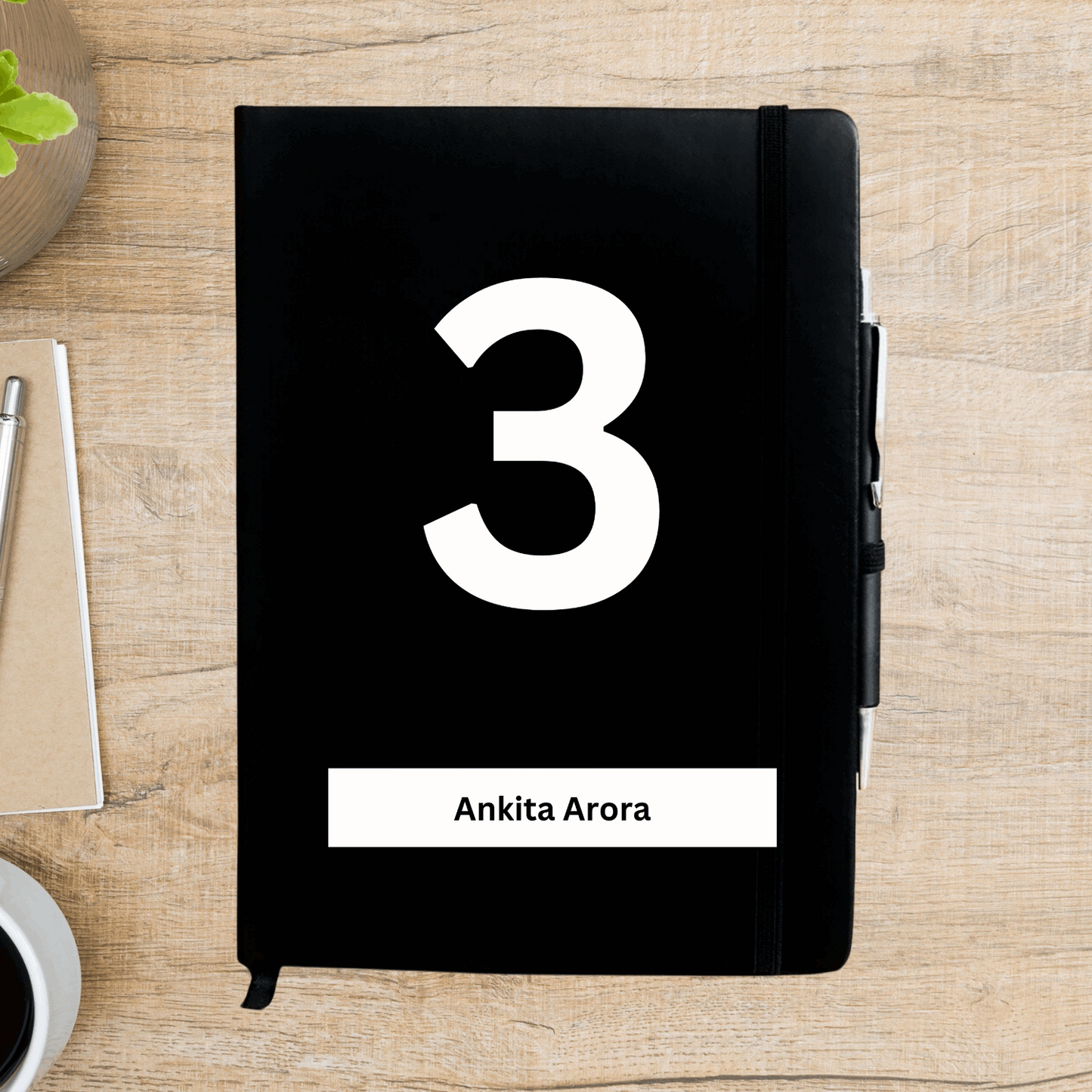 3 Number - Mulank 3 Personalized Diary - Happy Jugnu