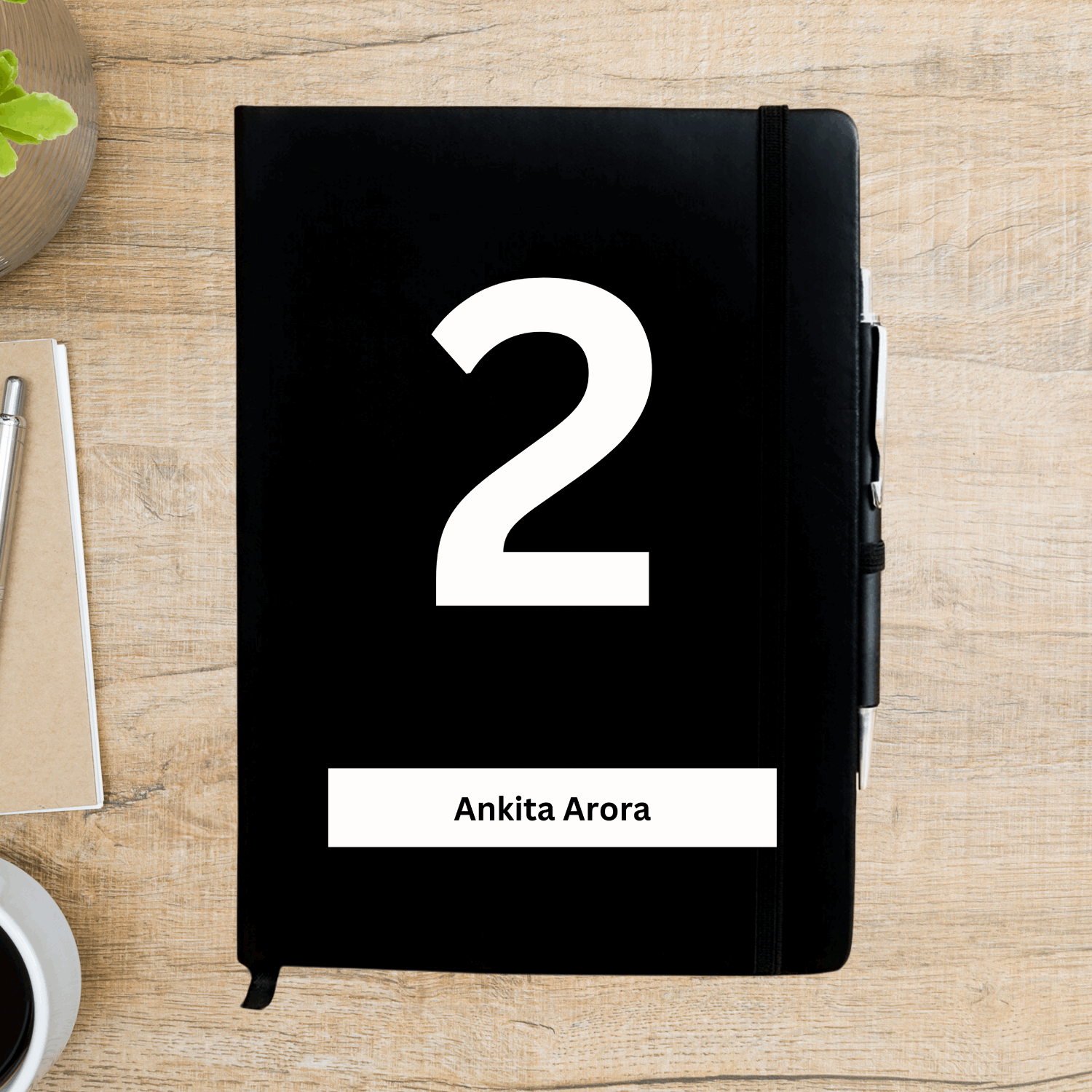 2 Number - Mulank 2 Personalized Diary - Happy Jugnu