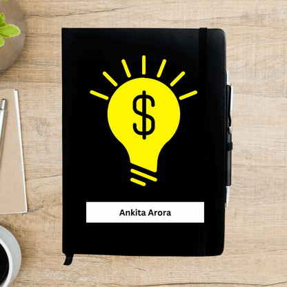 Idea Bulb Personalized Notebook Diary - Happy Jugnu