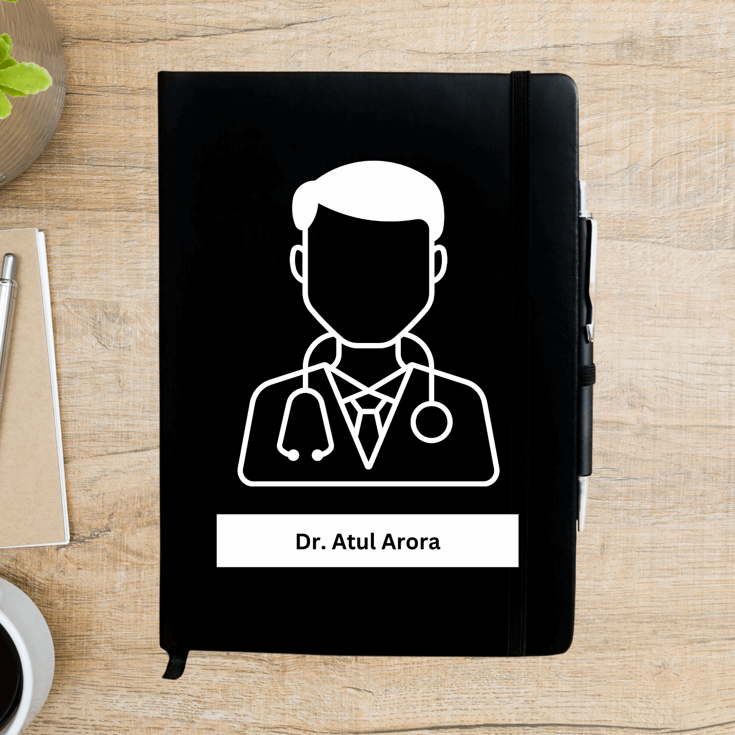 Male Doctor Personalized Diary - Happy Jugnu