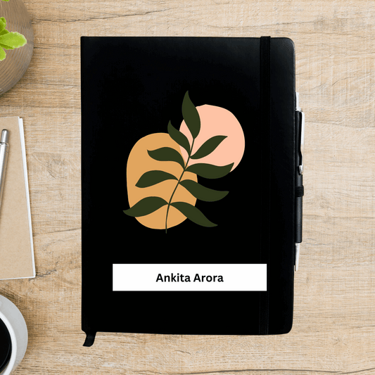 Leaf Art Personalized Diary - Happy Jugnu