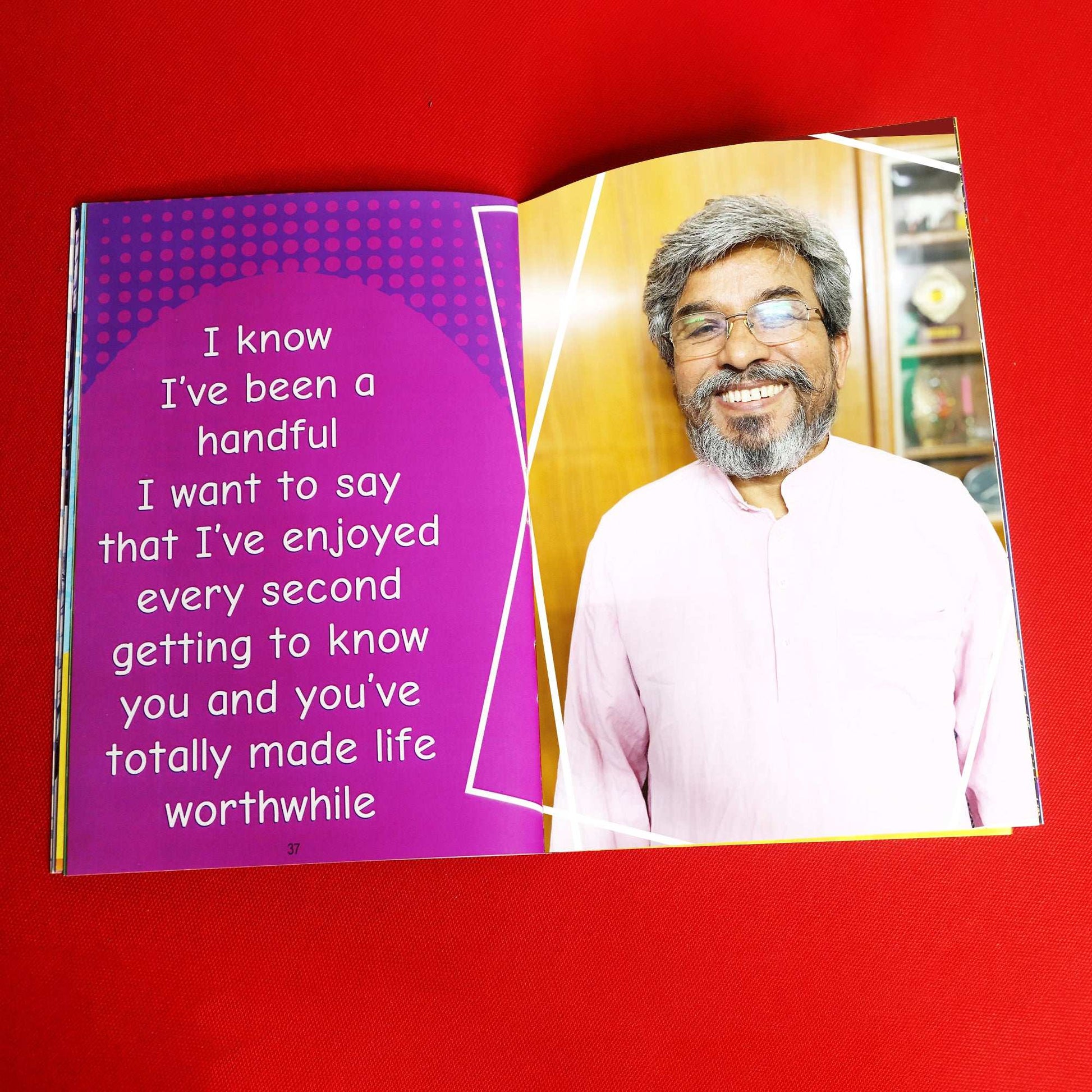Personalized Memories Photo Book For Father - Happy Jugnu