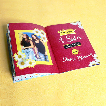 Personalized Memories Photo Book For Sister - Happy Jugnu
