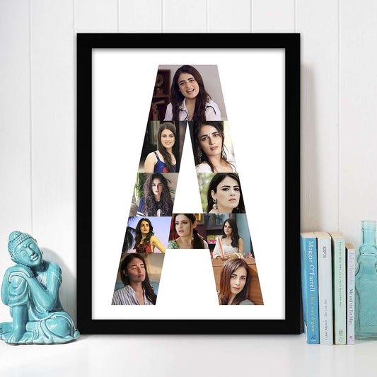Personalized Alphabet Photo frame - Happy Jugnu