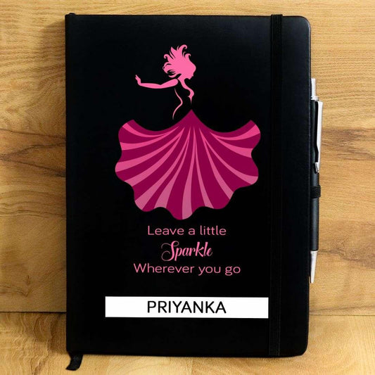 Little Sparkle Wherever You Go Personalized Diary - Happy Jugnu