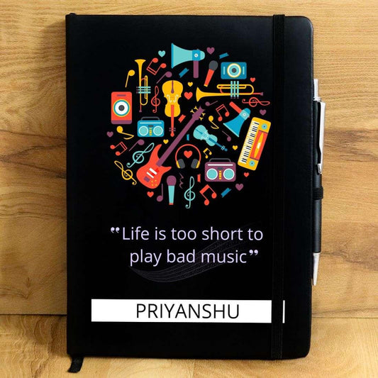 Life Is Too Short Personalized Diary - Happy Jugnu