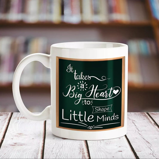 Big Heart White Mug - Happy Jugnu
