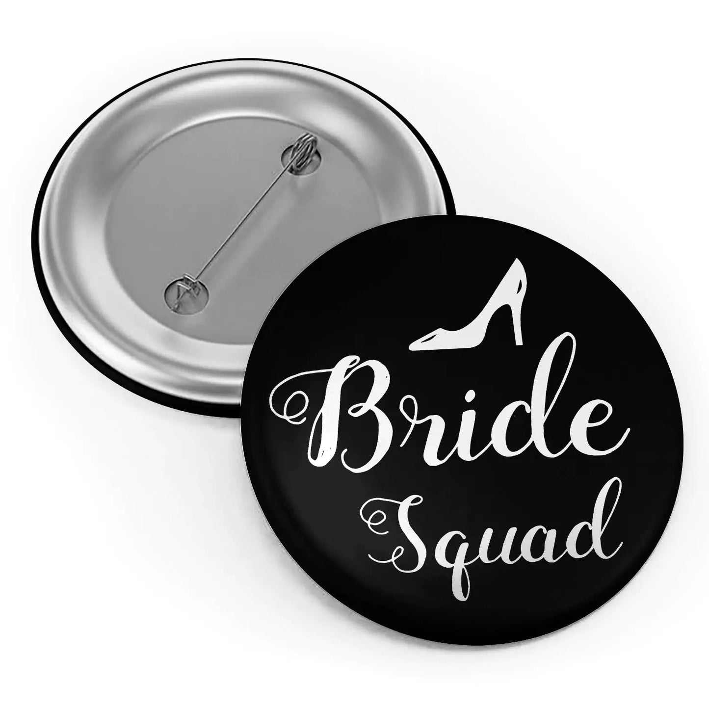 Bride to be & Bride Squad Button Badge Set - Happy Jugnu