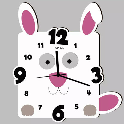 Bunny Wooden Clock - Happy Jugnu