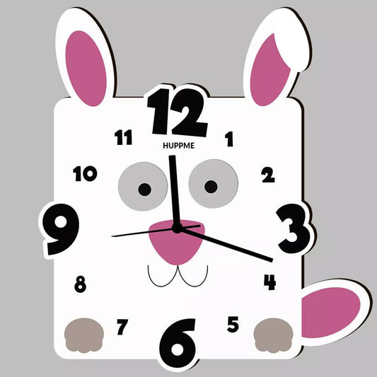 Bunny Wooden Clock - Happy Jugnu