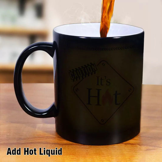 Caution It's Hot Magic Mug - Happy Jugnu
